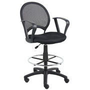 Boss Drafting Stool, 27 1/2" Wide, Black - B16217