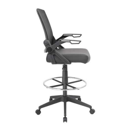 Boss B16223-BK Drafting Stool, 23 1/2" Wide, Black - photo 3
