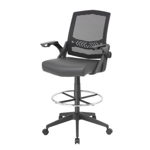 Boss B16223-BK Drafting Stool, 23 1/2" Wide, Black - photo 6