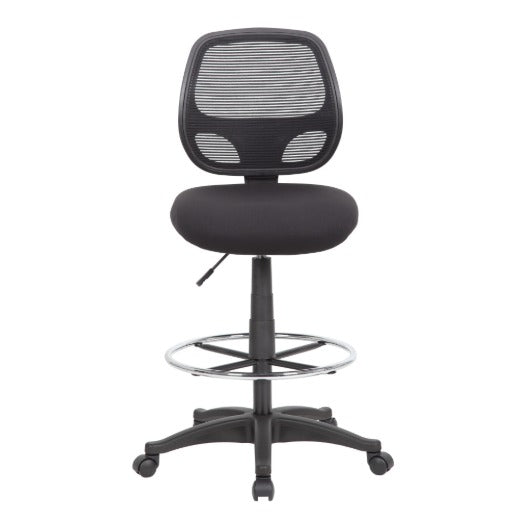 Boss Drafting Stool, 24 1/2" Wide, Black - photo 3
