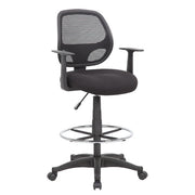 Boss Drafting Stool, 24 1/2" Wide, Black - B16606