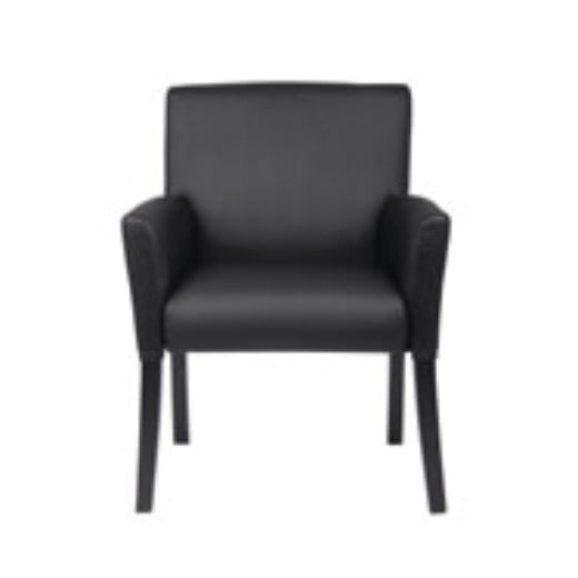 Boss B639-BK Vinyl Chair, 24 1/2" Wide, Black - photo 2