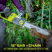 Sun Joe 24V-X2-CS16 Chainsaw, 9 7/16" x 33 1/8", 48V - photo 3