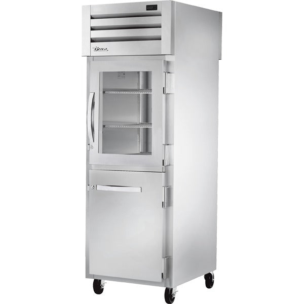 True Refrigeration STA1RPT Refrigerator, 27 1/2" Wide, 115V - Half Glass Solid Front Solid Back