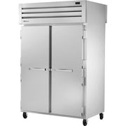 True Refrigeration STA2RPT Refrigerator, 52 5/8" Wide, 115V - Solid Front Glass Back Chrome-Plated Shelves