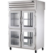 True Refrigeration STA2RPT Refrigerator, 52 5/8" Wide, 115V - Glass Front Half Glass Back Full Chrome-Plated Shelves