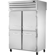 True Refrigeration STA2RPT Refrigerator, 52 5/8" Wide, 115V - Solid Front Half Solid Back Full Chrome-Plated Shelves