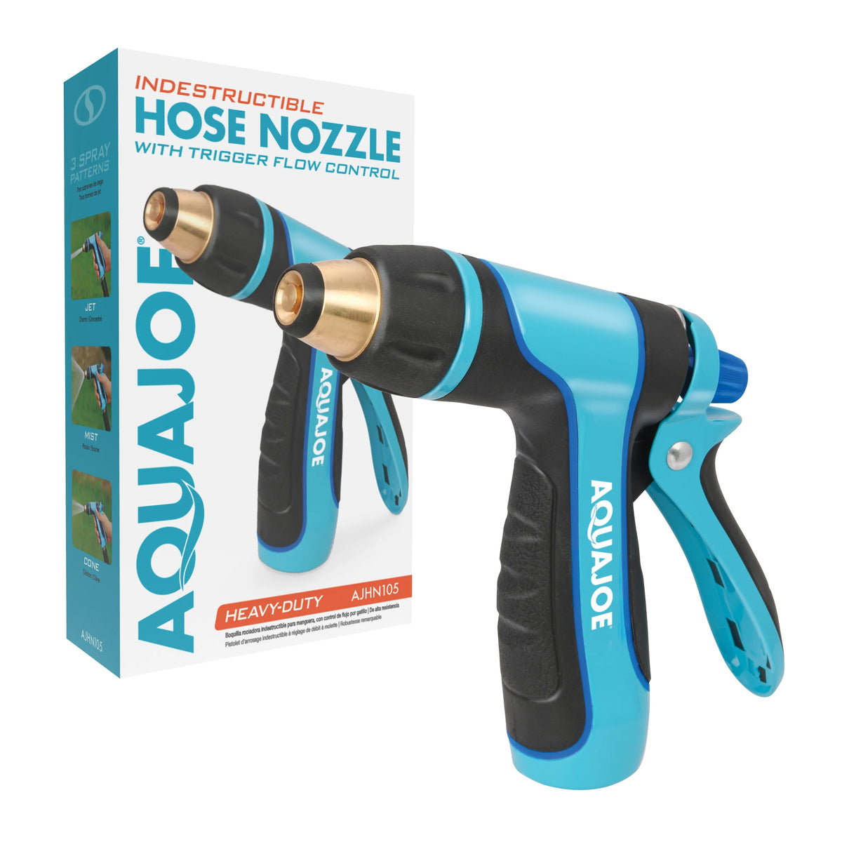 Aqua Joe AJHN105 Nozzle, 4 1/2" x 1 13/16", Blue - Default Title