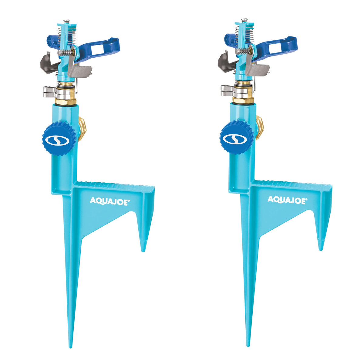 Aqua Joe AJ-ISH-2PK Zinc Sprinkler, Blue, 2/Pack - photo 3