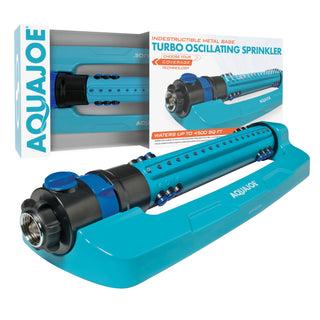 Aqua Joe AJ-OMS18-TRB Sprinkler, 3 3/8" x 17 1/2", Blue - Default Title
