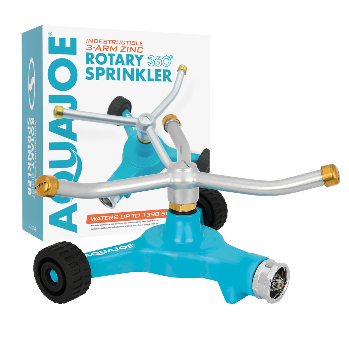 Aqua Joe AJ-TRSWB Zinc Sprinkler, 8 1/8" x 9 7/8" - Default Title