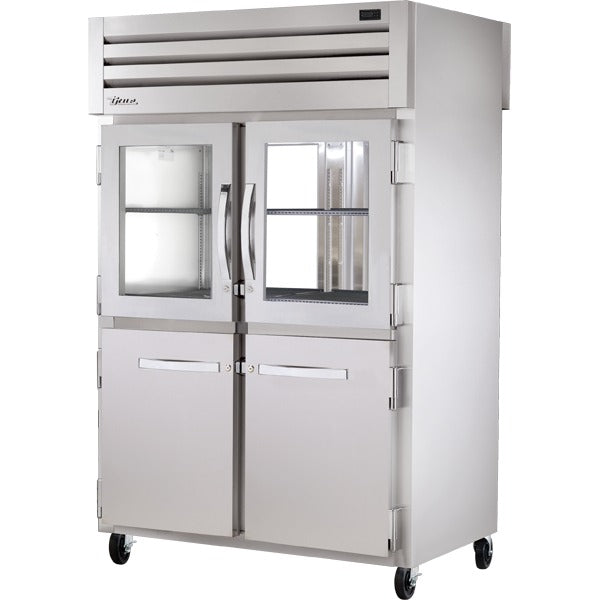 True Refrigeration STG2RPT Refrigerator, 52 5/8" Wide, 115V - Half Glass Front Glass Back Full