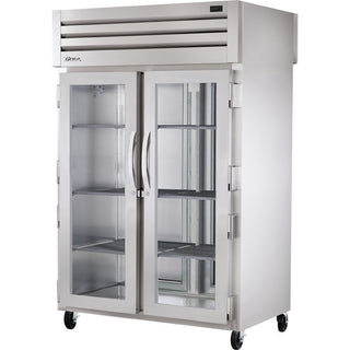 True Refrigeration STR2RPT Glass Front, 52 5/8" Wide, 115V - STR2RPT-2G-2S-HC