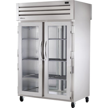 True Refrigeration STR2RPT Glass Front, 52 5/8" Wide, 115V - STR2RPT-2G-2S-HC