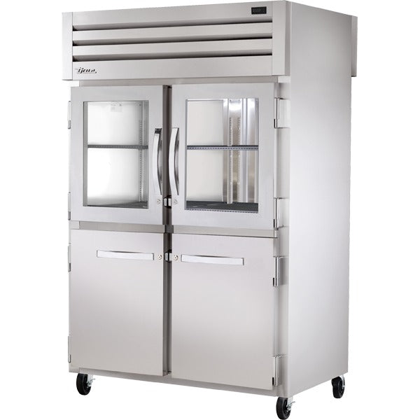 True Refrigeration STR2RPT Glass Front, 52 5/8" Wide, 115V - STR2RPT-2HG/2HS-2S-HC