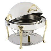 Bon Chef Elite Stainless Steel, 8 qt., Silver - Brass Accent
