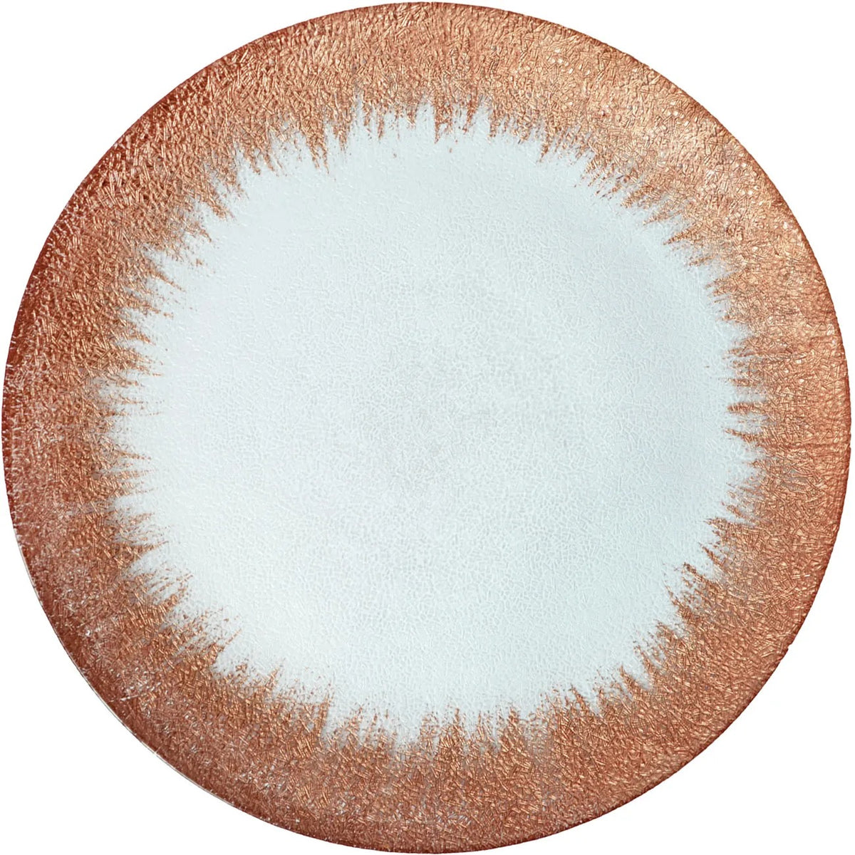 Bon Chef Tavola Glass Gold Charger Plate, 13" Diameter, 8/Pack - Rose Gold