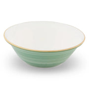 Bon Chef 2060002P Tavola Artis Porcelain Bowl, 12 oz., 36/Case - Gold Green White
