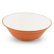 Bon Chef 2060002P Tavola Artis Porcelain Bowl, 12 oz., 36/Case - Gold Orange White