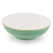 Bon Chef 2060003P Tavola Artis Porcelain Bowl, 32 oz., 24/Case - Blue Gold White