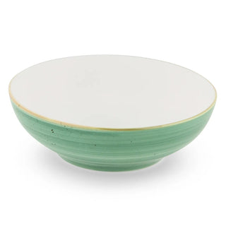 Bon Chef 2060003P Tavola Artis Porcelain Bowl, 32 oz., 24/Case - Blue Gold White