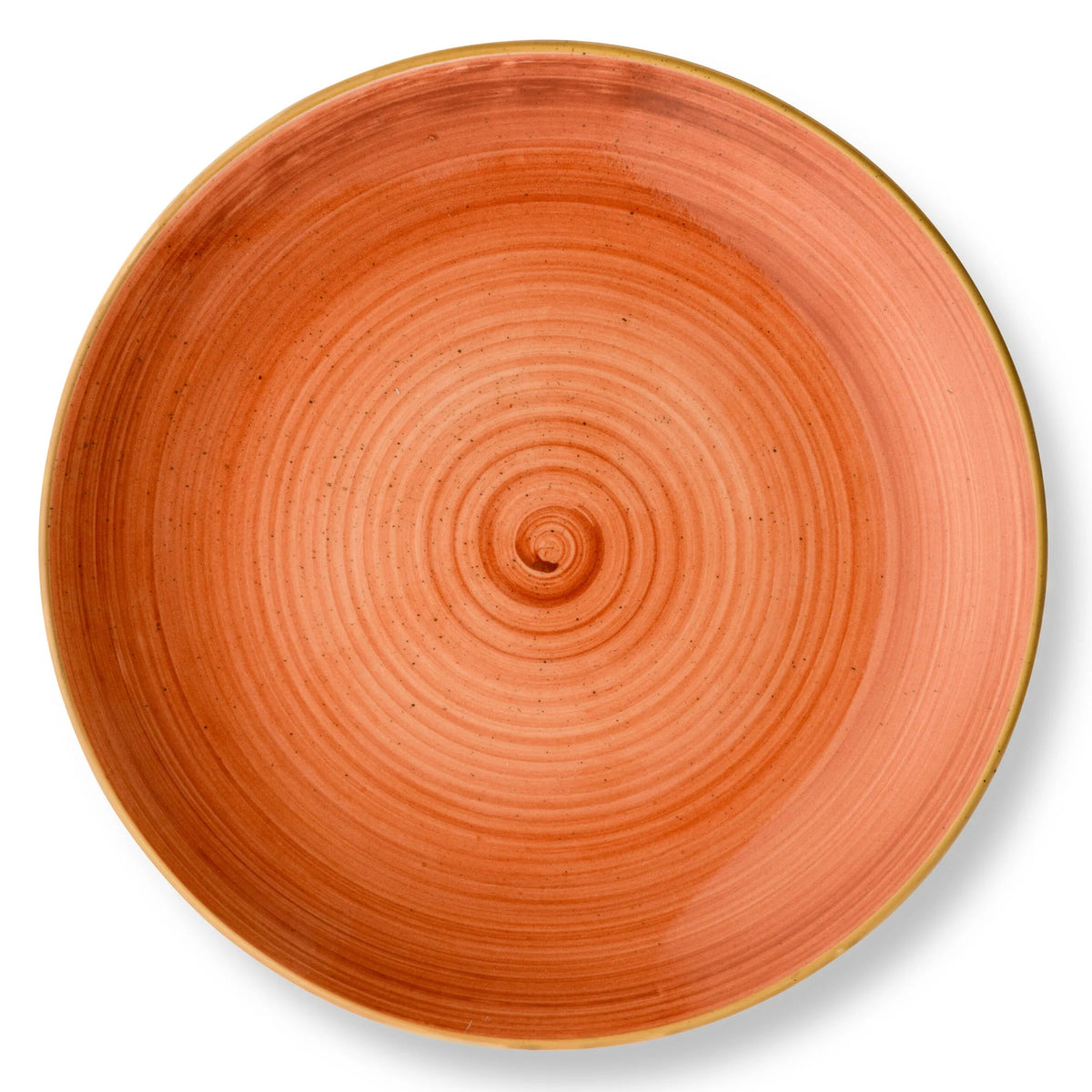 Bon Chef 2060023P Tavola Artis Porcelain Plate, 9 1/4" Diameter, 24/Case - Gold Orange