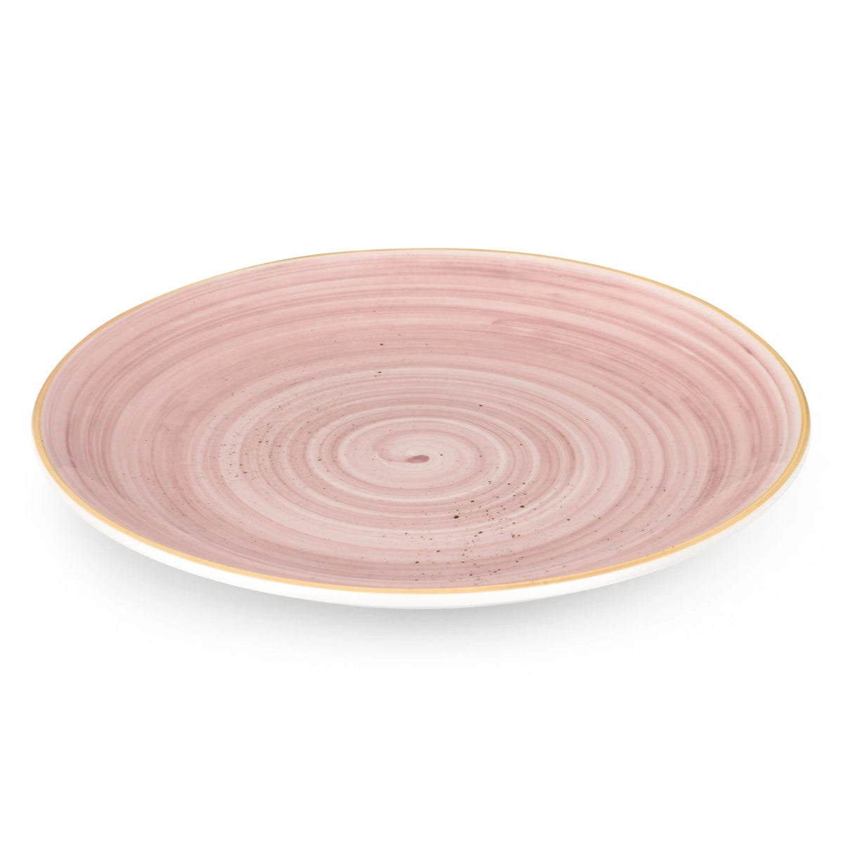 Bon Chef 2060023P Tavola Artis Porcelain Plate, 9 1/4" Diameter, 24/Case - Gold Pink
