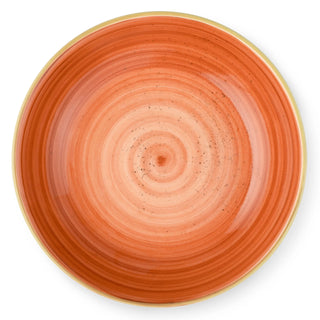 Bon Chef 2060027P Tavola Artis Porcelain Deep Plate, 8" Diameter, 48/Case - Gold Orange