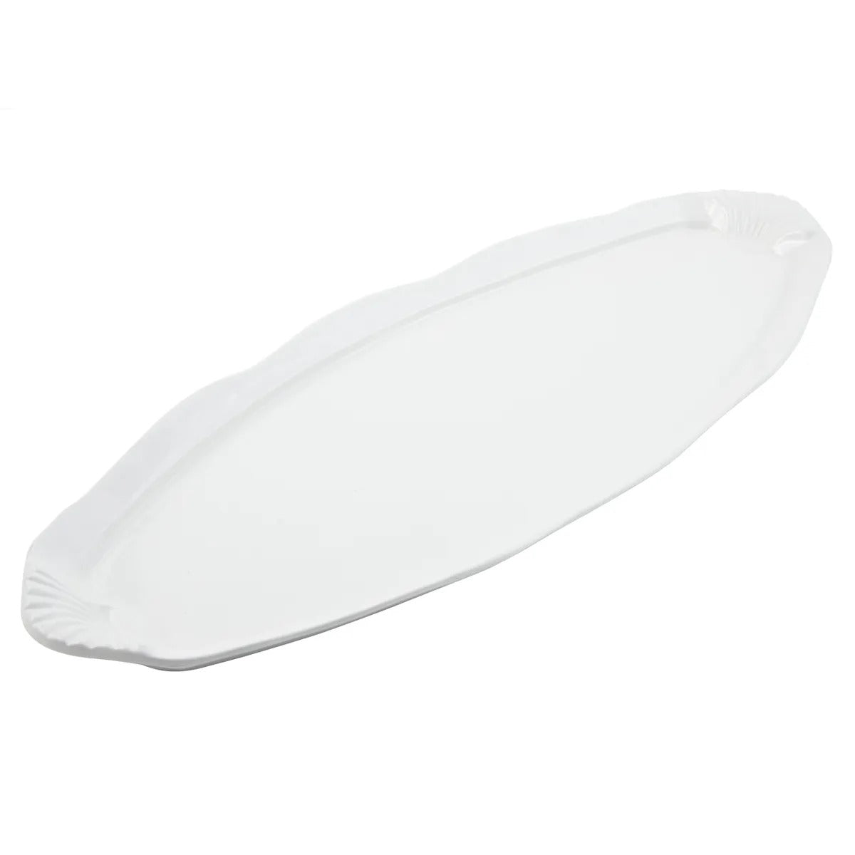 Bon Chef Cast Aluminum Platter, 12" x 28" - White