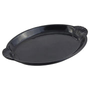 Bon Chef Cast Aluminum Platter, 12 1/4" x 17" - Black