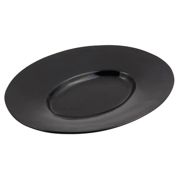 Bon Chef Cast Aluminum Platter, 15 3/4" x 19 1/2" - Black Sandstone Finish