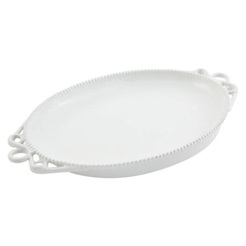 Bon Chef Cast Aluminum Platter, Silver - 17 1/2"