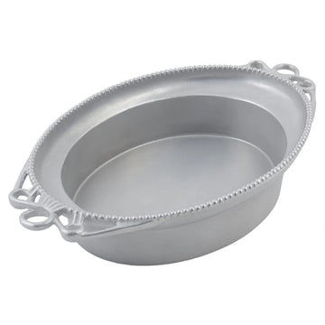 Bon Chef Cast Aluminum Bowl, 12 1/2" x 17 1/2", Silver - 8 qt.
