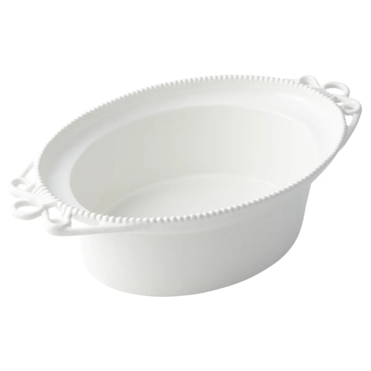 Bon Chef Cast Aluminum Bowl, 12 1/2" x 17 1/2", Silver - 11 qt.
