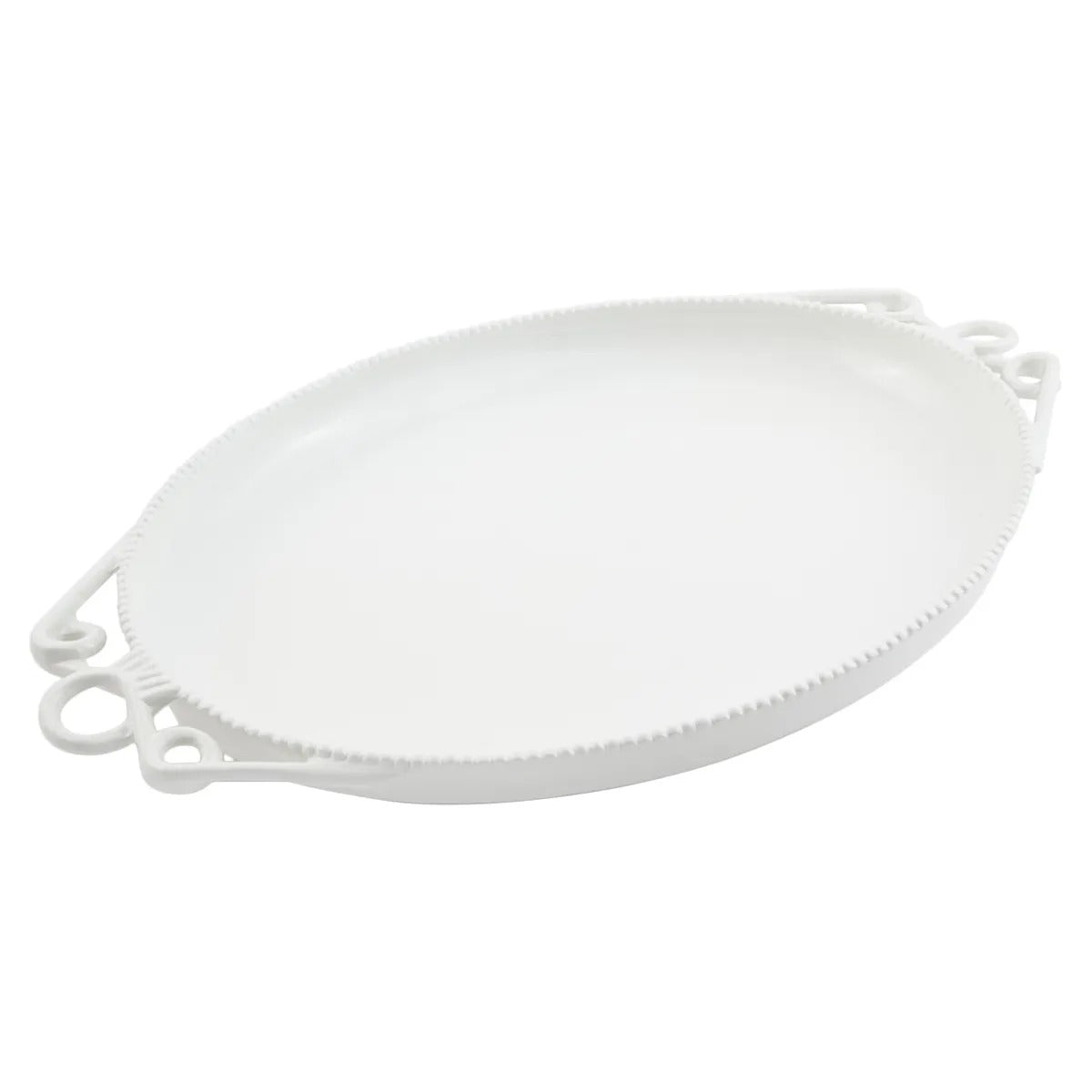 Bon Chef Cast Aluminum Platter, Silver - 22"
