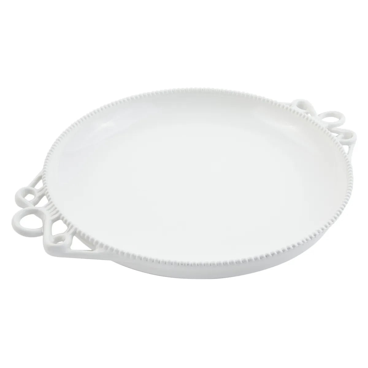 Bon Chef Cast Aluminum Platter, White - 18"