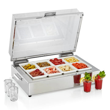 Bon Chef 22050 Stainless Steel Cold Chafer, 8 qt. - Default Title