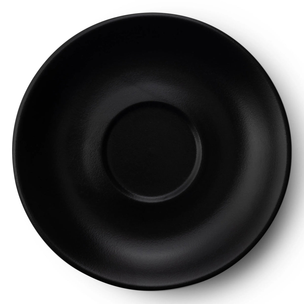Bon Chef 2700054P Tavola Midnight Porcelain Coffee Saucer, 6" Diameter, Black, 48/Case - Default Title