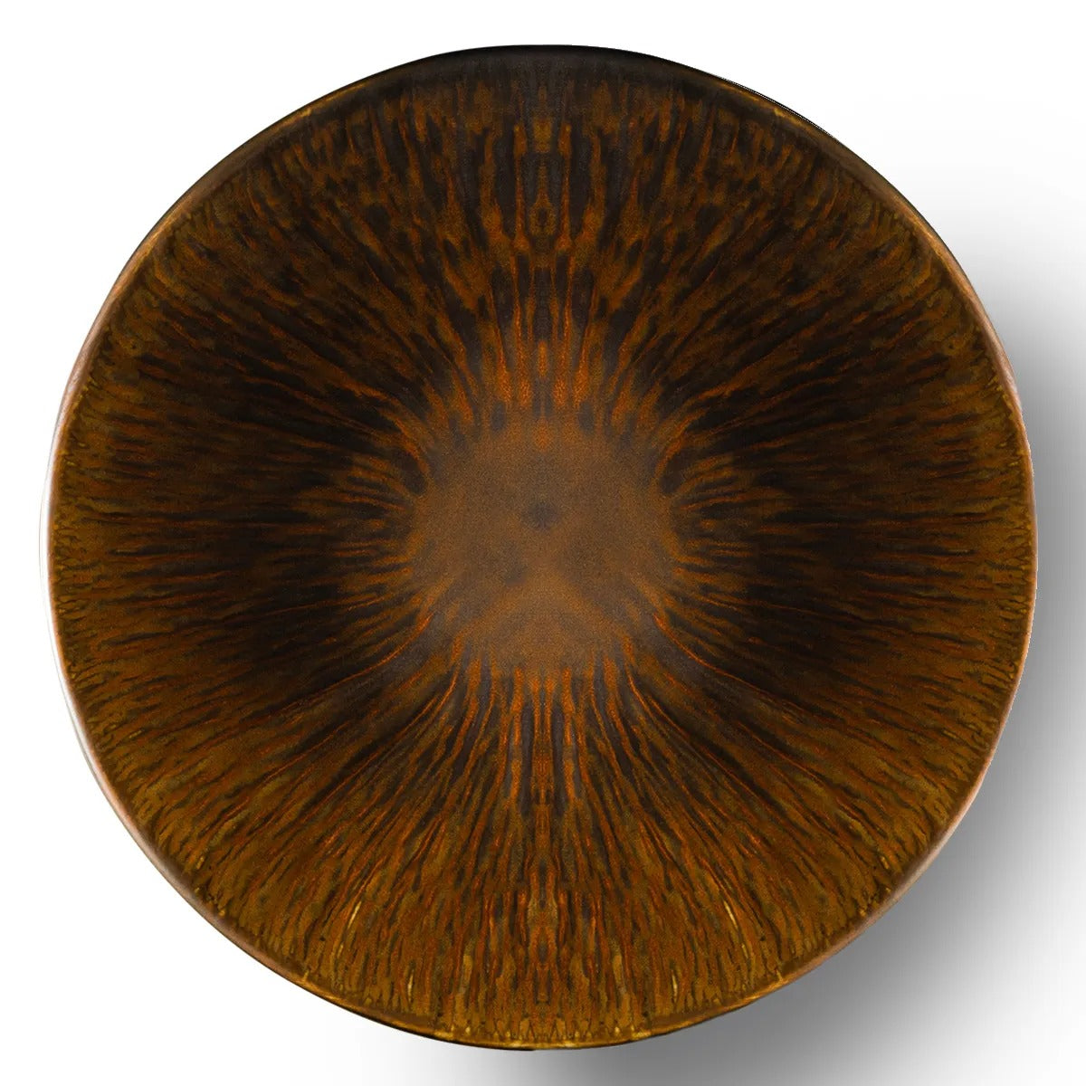 Bon Chef Tavola Etna Porcelain Deep Plate, 1 1/2" High, Copper, 24/Case - 9"