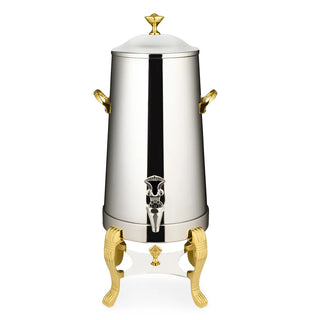 Bon Chef Aurora Stainless Steel Coffee Chafer Urn, Silver - 1.5 gal.
