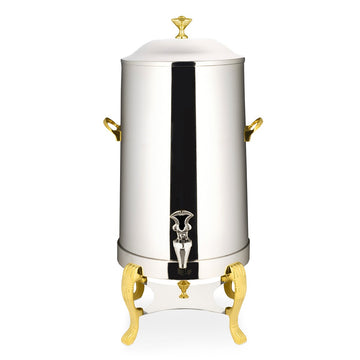 Bon Chef Aurora Stainless Steel Coffee Chafer Urn, Silver - 1.5 gal.