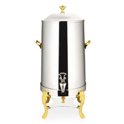 Bon Chef Aurora Stainless Steel Coffee Chafer Urn, Silver - 3 gal.