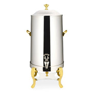 Bon Chef Aurora Stainless Steel Coffee Chafer Urn, Silver - 5 gal.