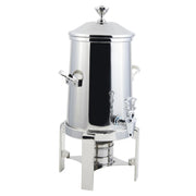 Bon Chef Contemporary Stainless Steel Coffee Chafer Urn, Silver - 3.5 gal.