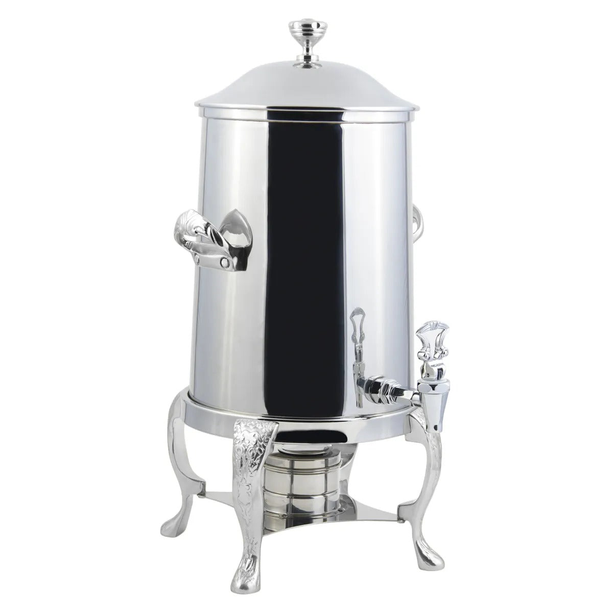 Bon Chef Renaissance Stainless Steel Coffee Chafer Urn, 5.5 gal., Silver - Chrome Accent
