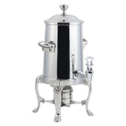 Bon Chef Lion Stainless Steel Coffee Chafer Urn, 3.5 gal., Silver - Chrome Accent
