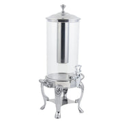 Bon Chef Beverage Dispenser, 2 gal., Silver - Lion Stainless Steel Ice Chamber