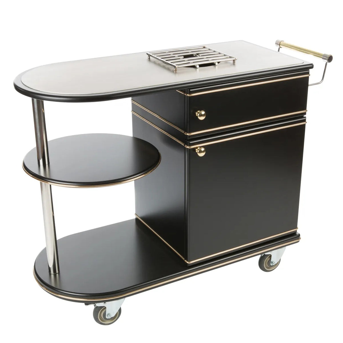 Bon Chef 50020 Flambe Trolley, 17 3/4" x 45 1/4", Black - Default Title
