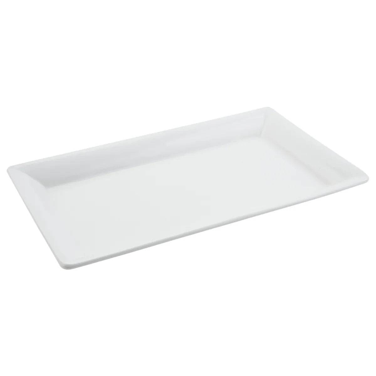 Bon Chef Cast Aluminum Food Display Pan, 13" x 21 1/2" - White Sandstone Finish