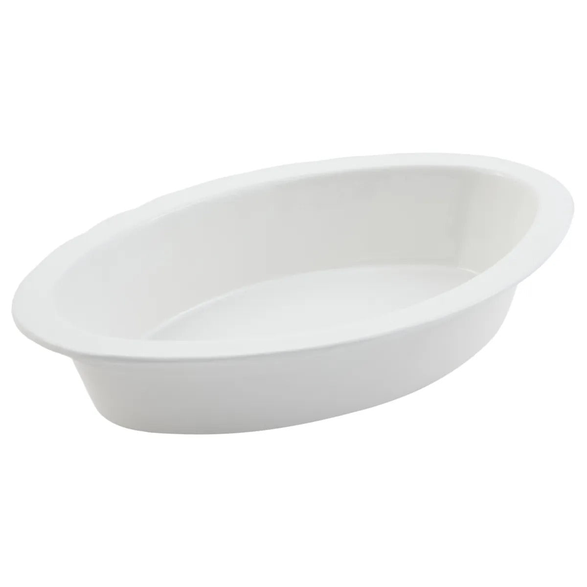 Bon Chef Sandstone Cast Aluminum Oval Casserole, 7 qt. - White